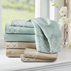 Metallic Thread Microfiber Sheet Set