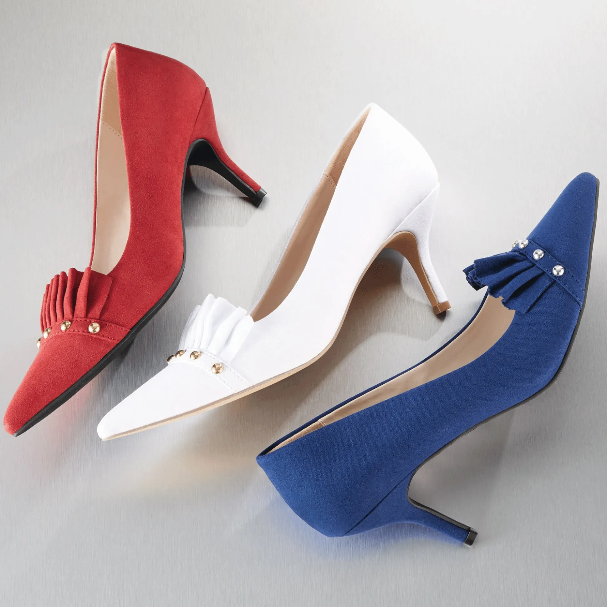 Midnight Velvet Pleated Pump