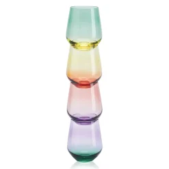 Mikasa Chroma Set of 4 Assorted Stemless Wine Glasses