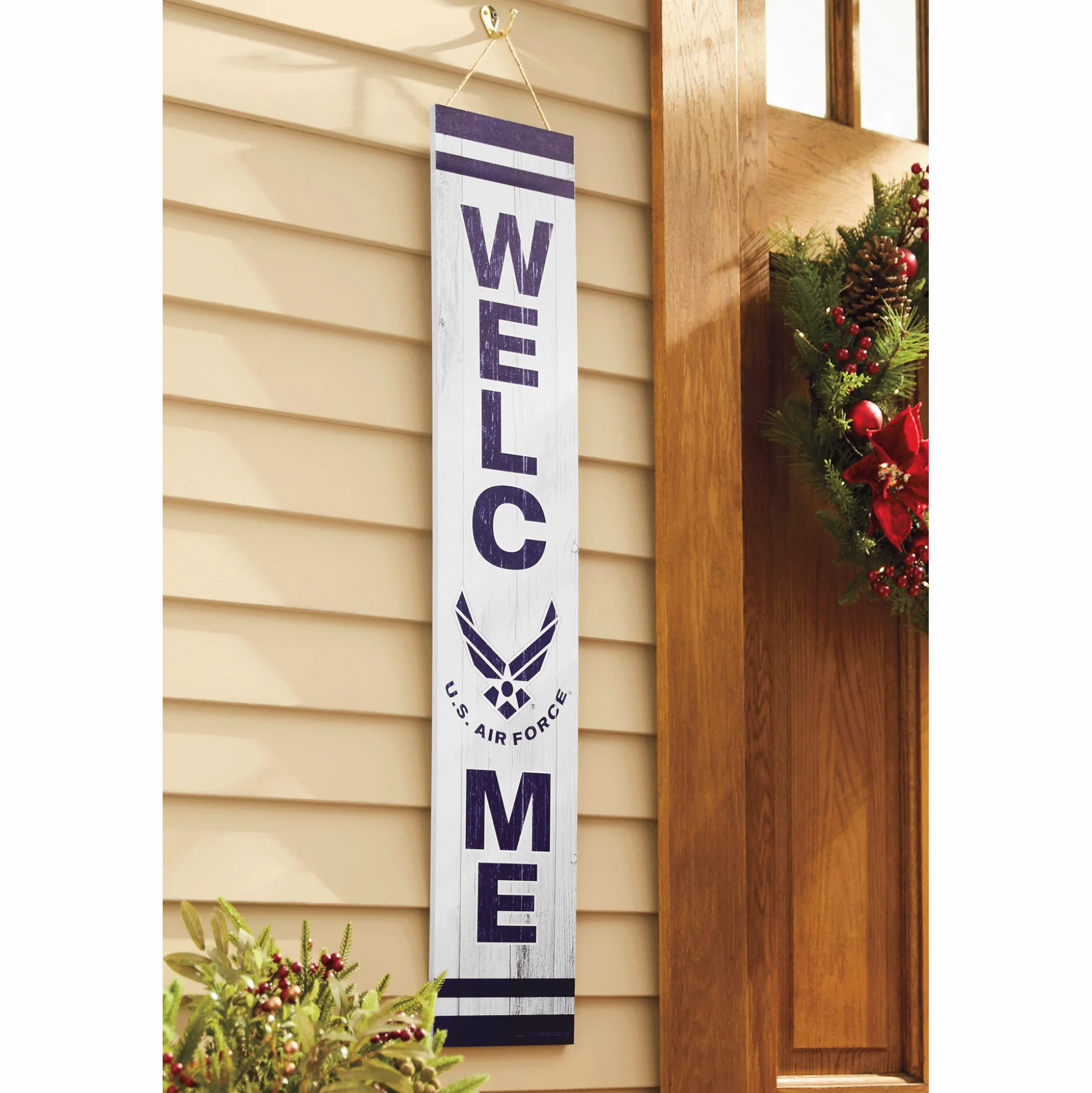 Military Porch Welcome Sign