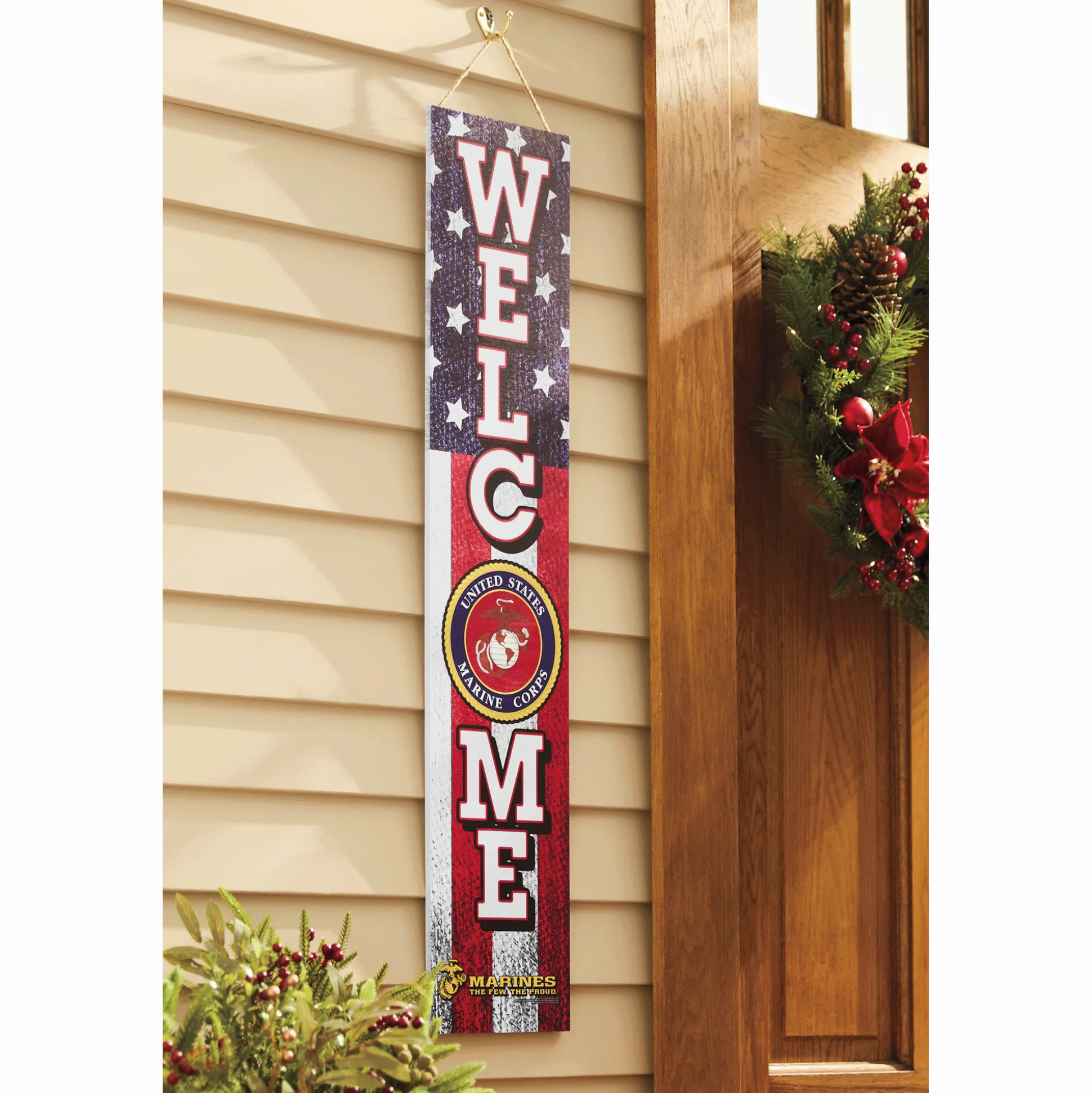 Military Porch Welcome Sign
