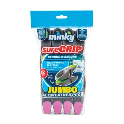 Minky SureGrip Jumbo 12-Piece Clothespins