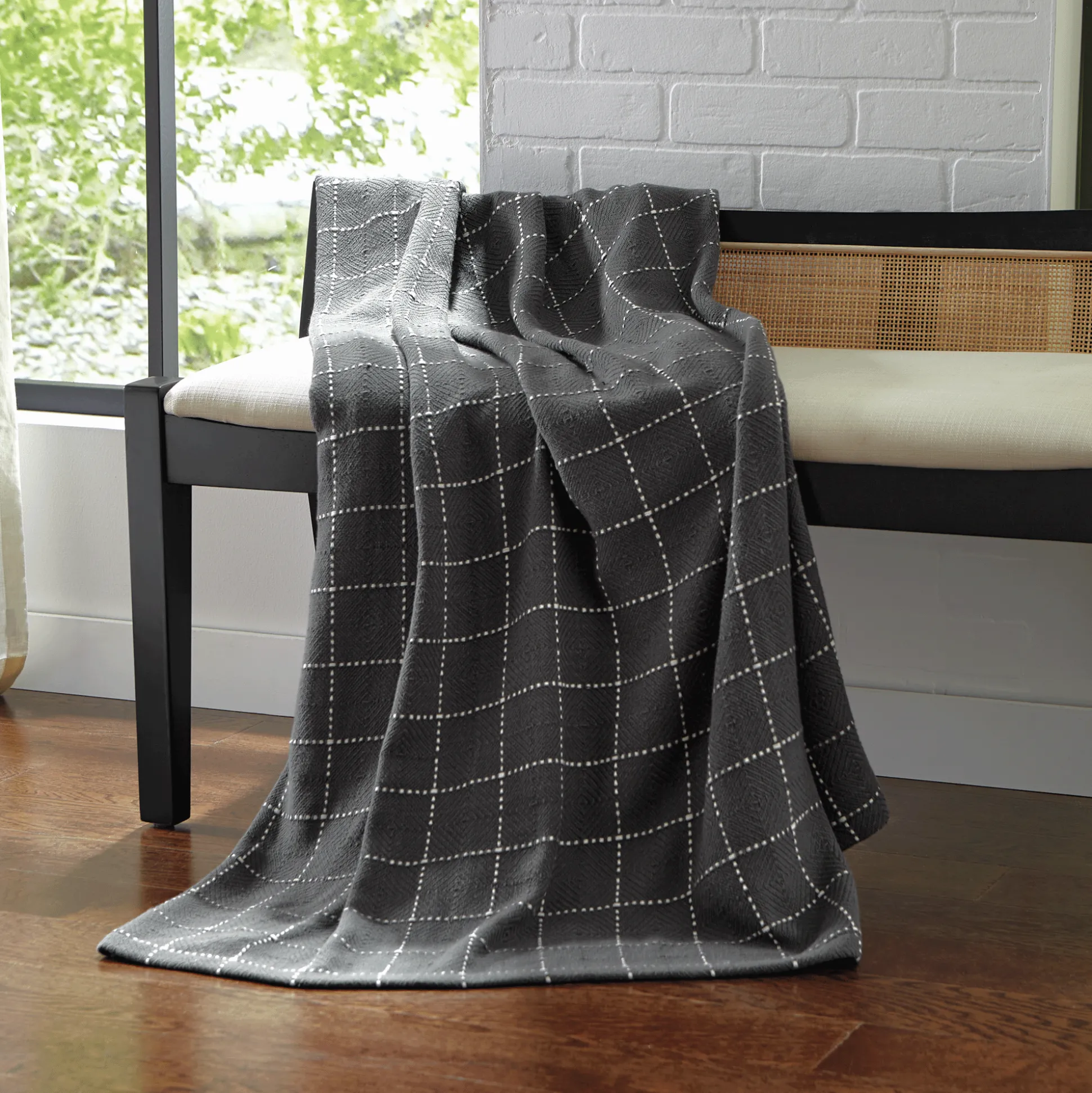 Modern Farmhouse Plaid Blanket