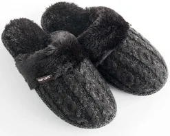 MUK LUKS® Frida Scuff with Faux-Fur Lining