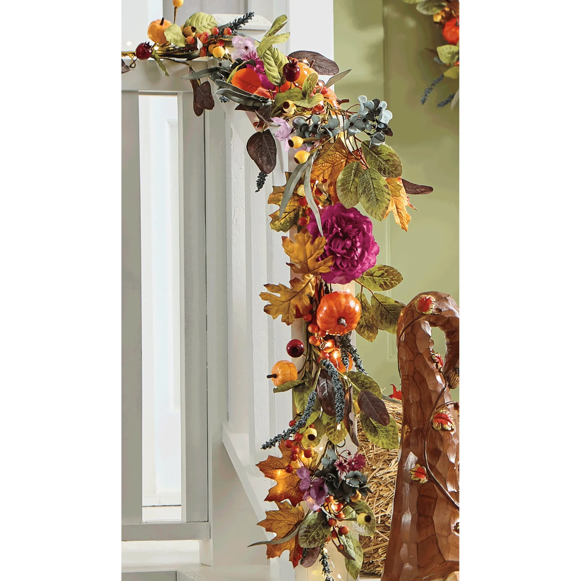 Mum and Hydrangea Fall Garland