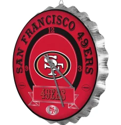 NFL Bottle Cap Wall Clock