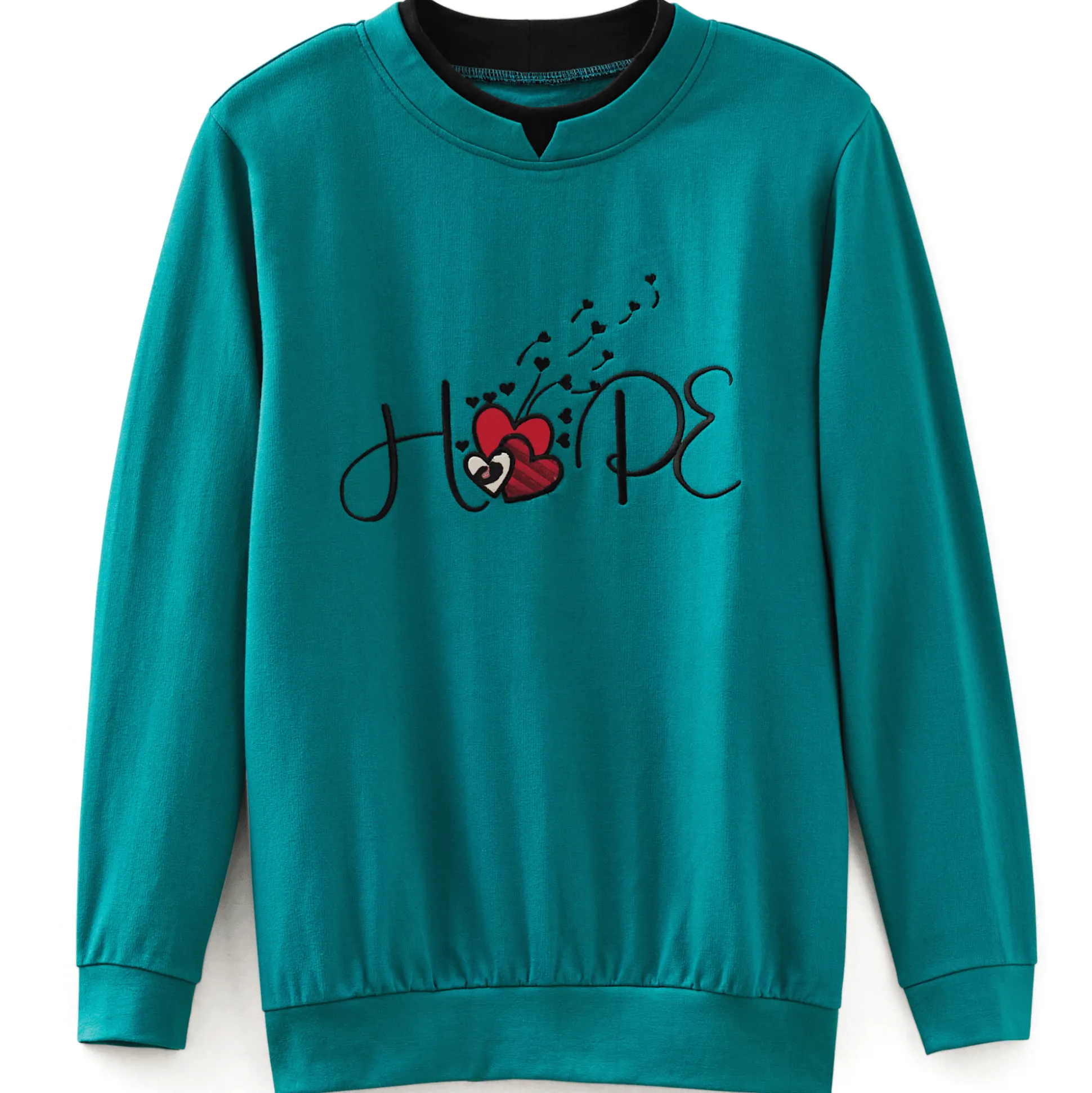 Novelty Embroidered Sweatshirt