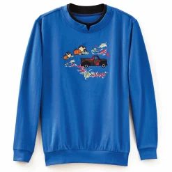 Novelty Embroidered Sweatshirt