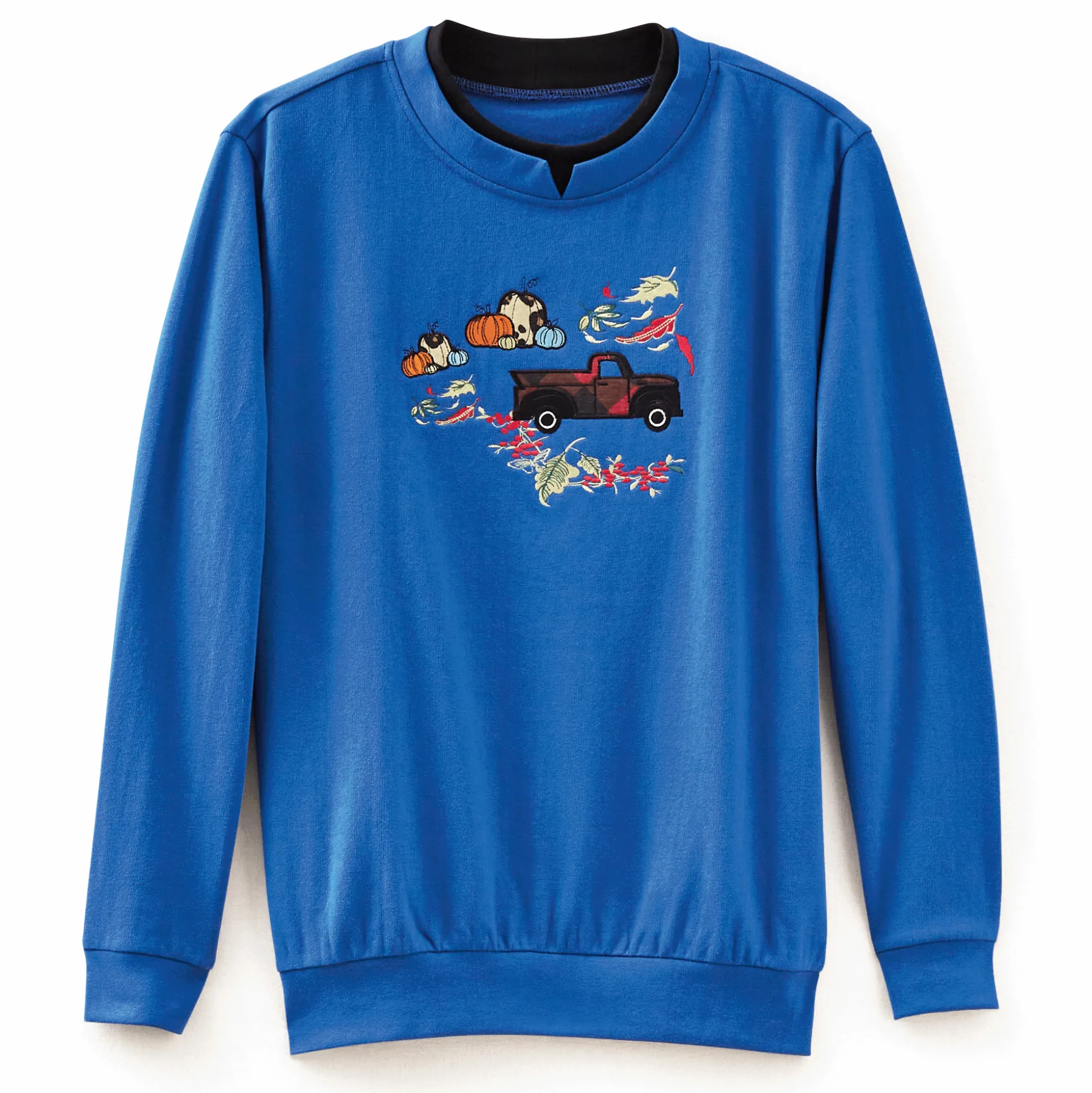 Novelty Embroidered Sweatshirt