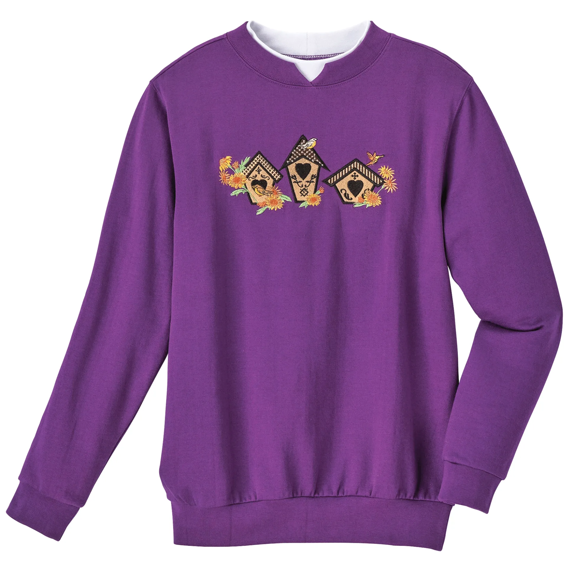 Novelty Embroidered Sweatshirt