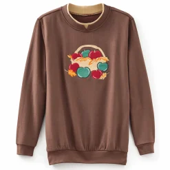 Novelty Embroidered Sweatshirt