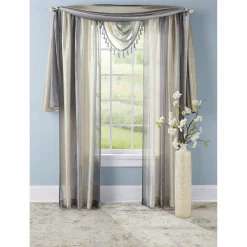 Ombré Tasseled Waterfall Valance