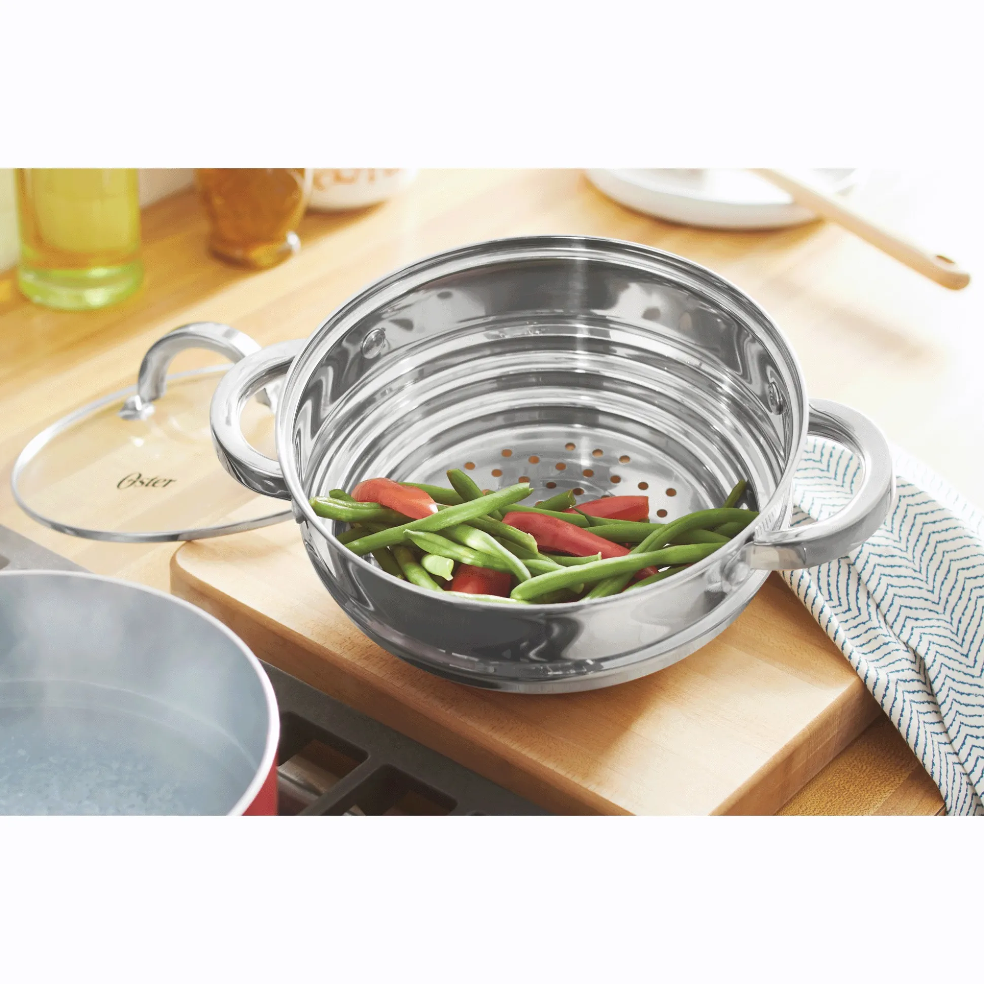 Oster Universal Stainless Steel Steamer with Lid