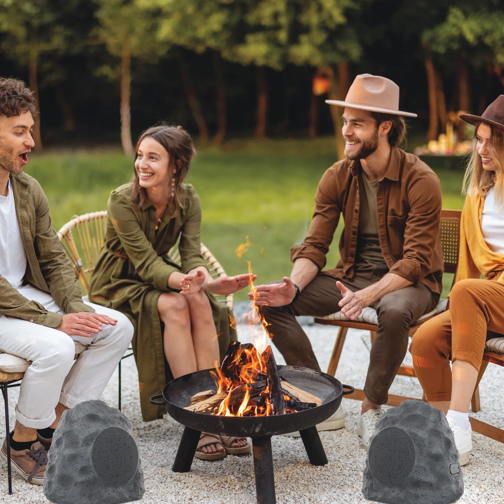 Outdoor Wireless Rock Speakers