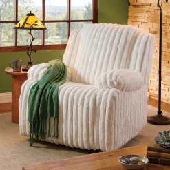 Oversized Corduroy Rocker Recliner