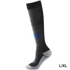 3-Pack Gradient Stripe Compression Socks