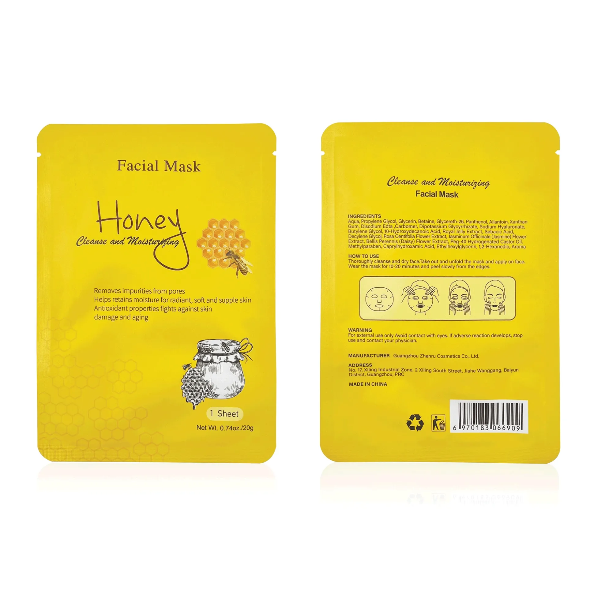6-Pack of Facial Sheet Masks