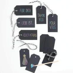 12-pc. Scratch Paper Hangtags Set