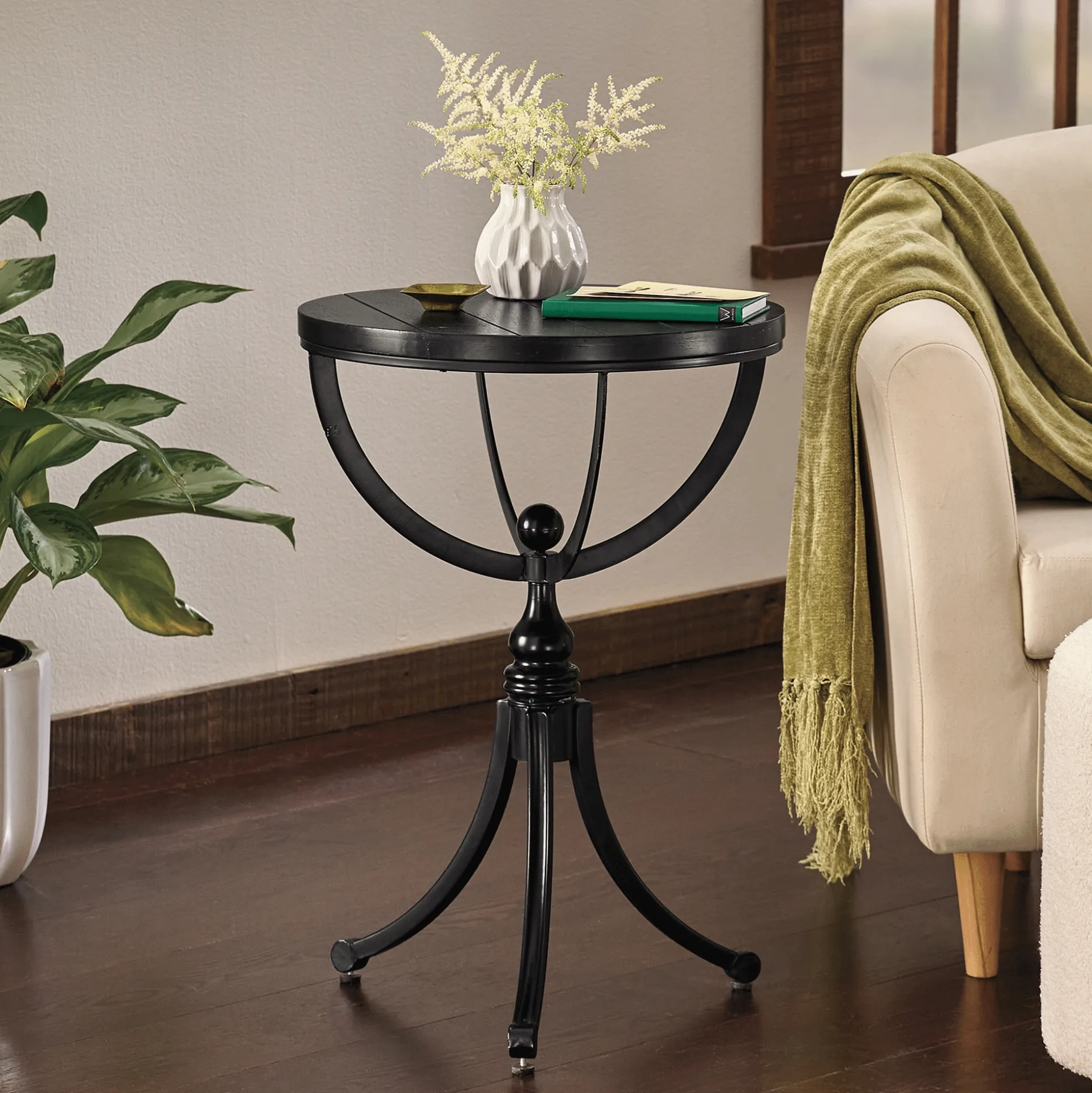 Pedestal End Table