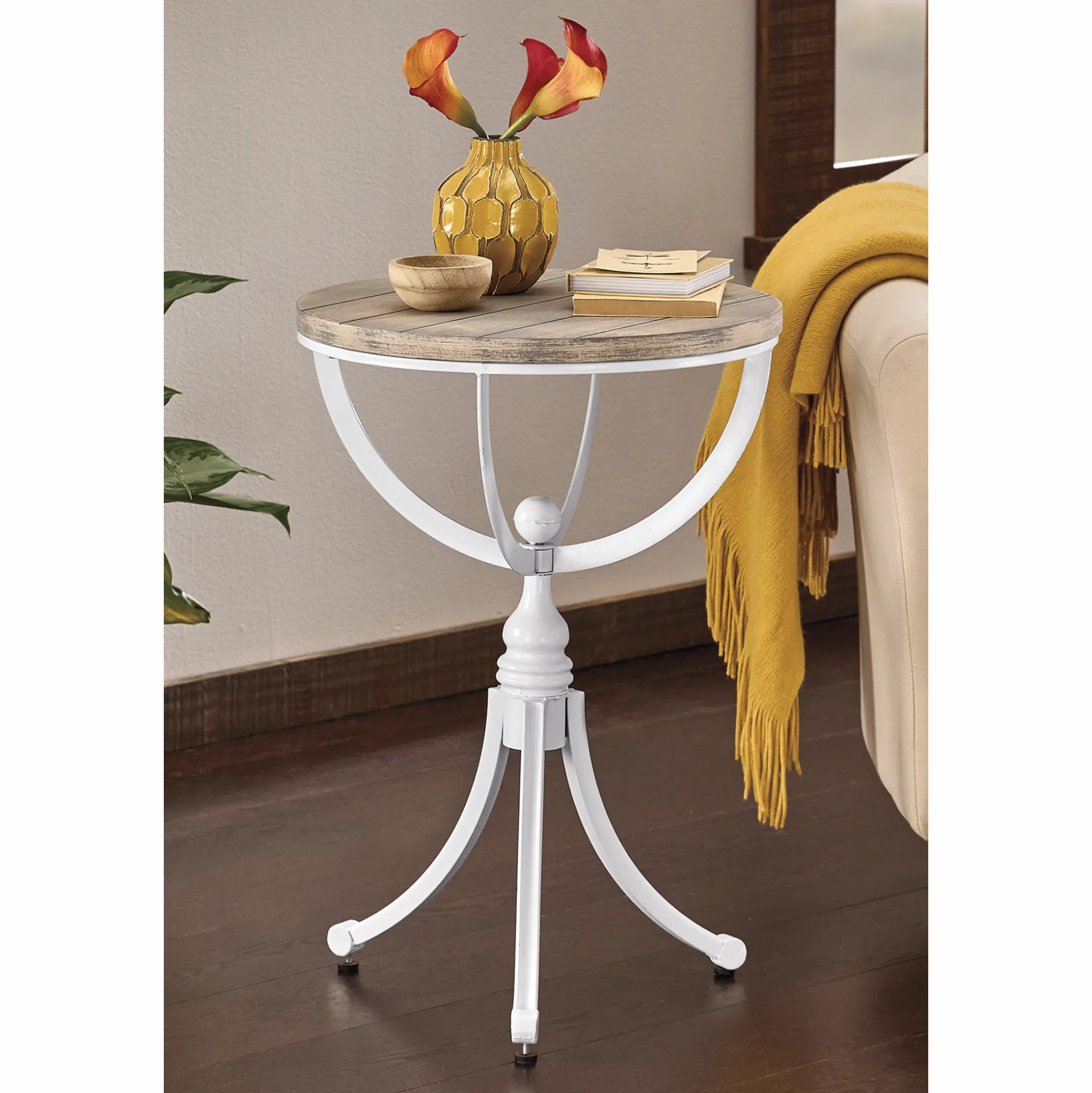 Pedestal End Table