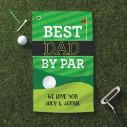 Personalized Best By Par Golf Towel