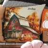 Personalized Family Barn Pillow