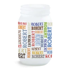 Personalized Frosted Mason Jar