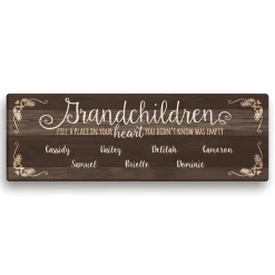 Personalized Grandchildren Wall Art