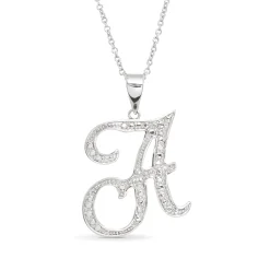 Personalized Initial Diamond Pendant