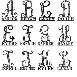 Personalized Initial Name Wall Art