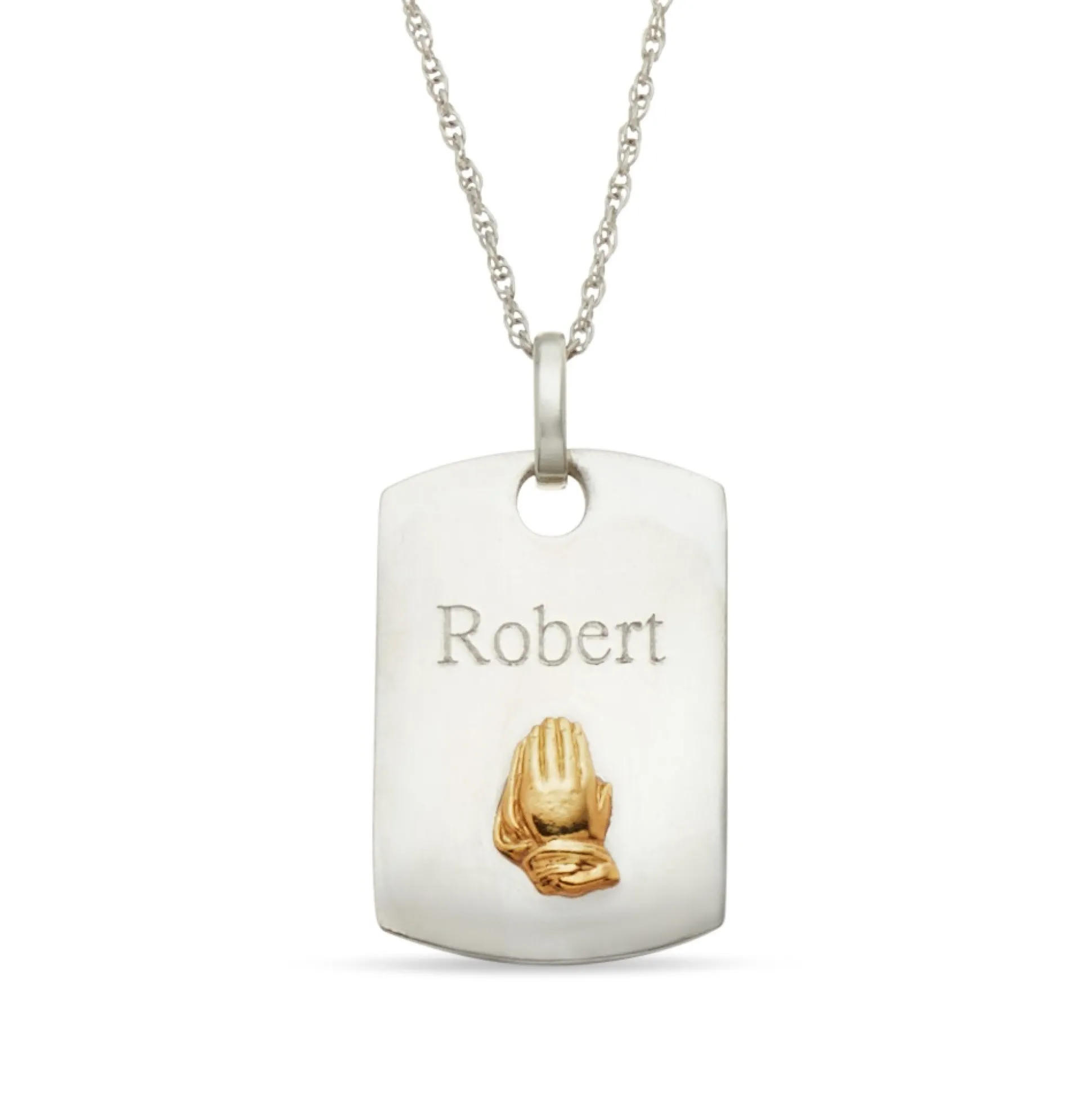 Personalized Inspirations/Name Two-tone Pendant