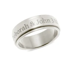 Personalized Message Spinner Ring