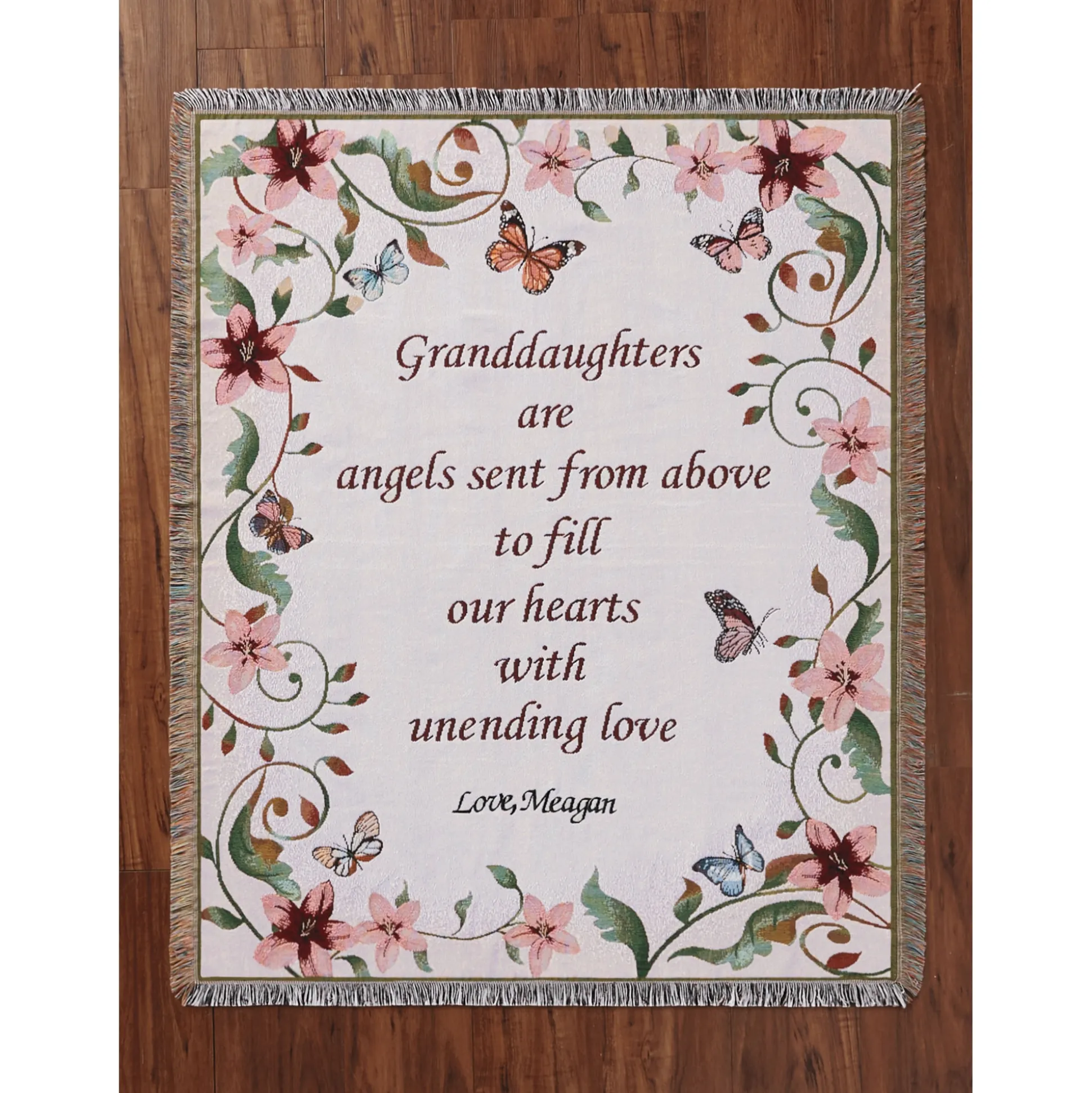 Personalized Tapestry Throw