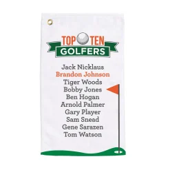 Personalized Top Ten All-Time Greats Golf Towel