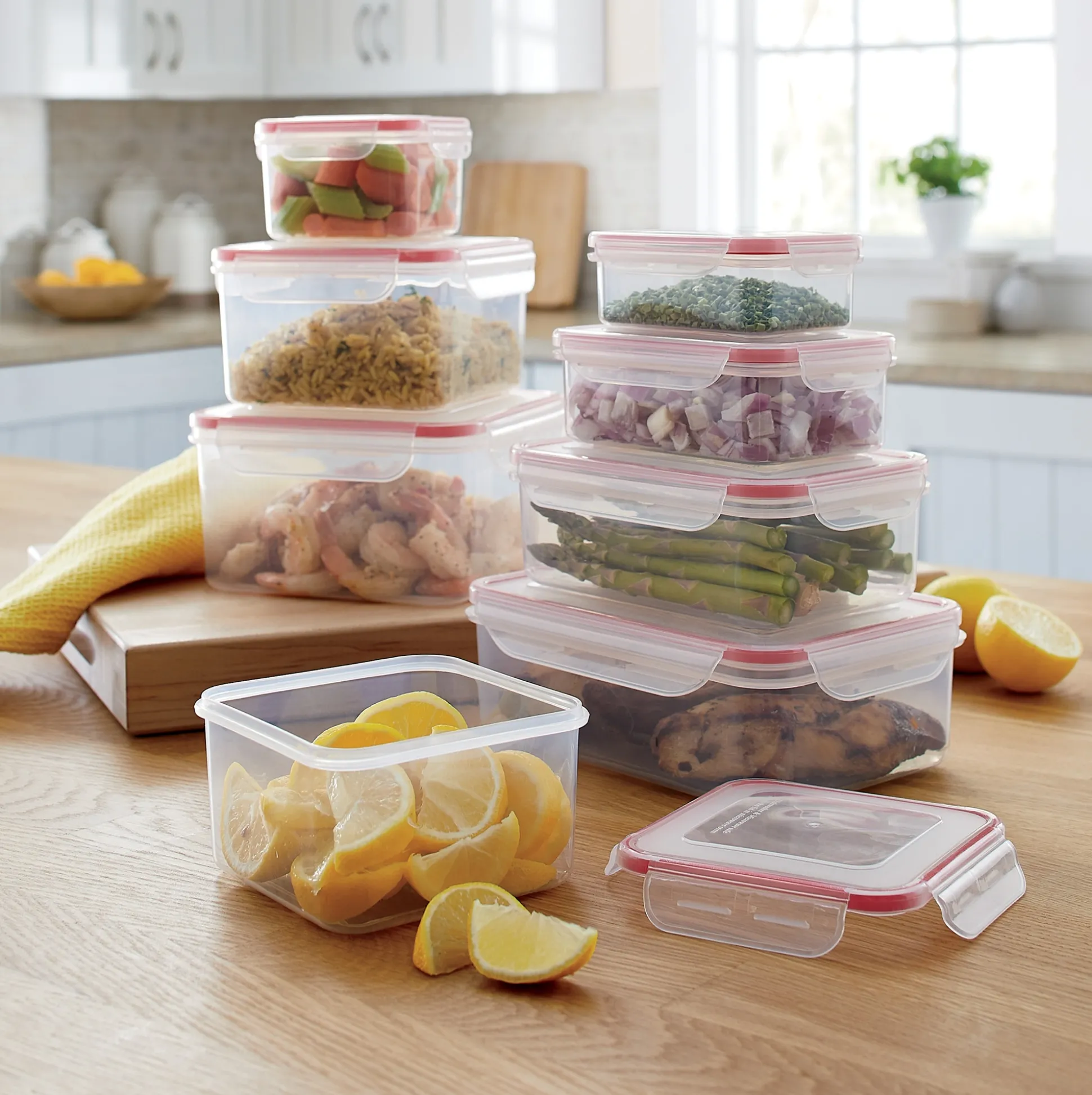 16-Piece BPA-Free Food Storage Set with Locking Lids