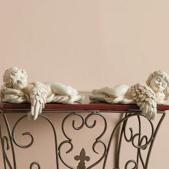 2-Piece Cherub Angel Shelf Sitter Set