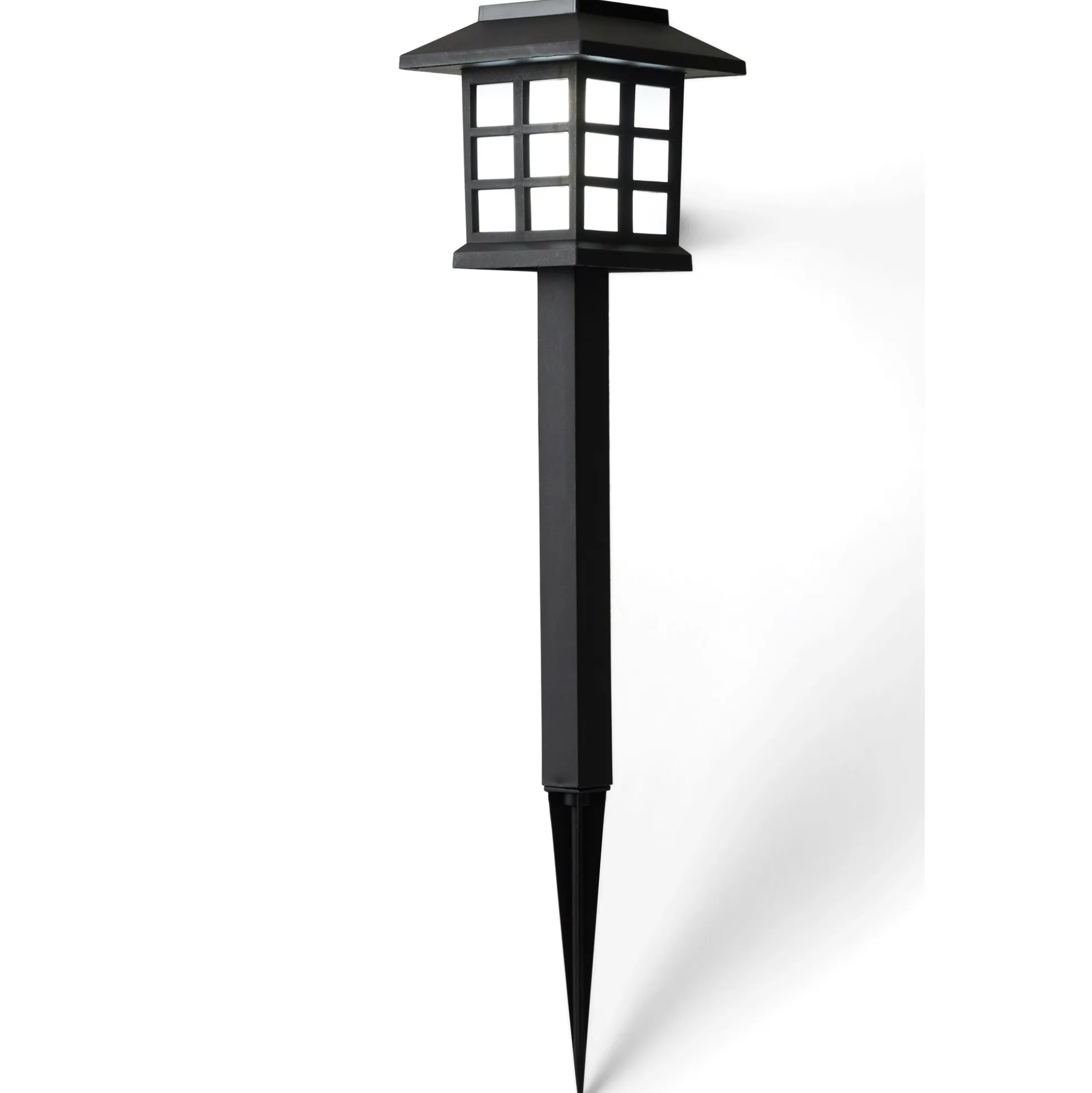 6-Piece Classic Lantern Solar LED Pathway Light Set