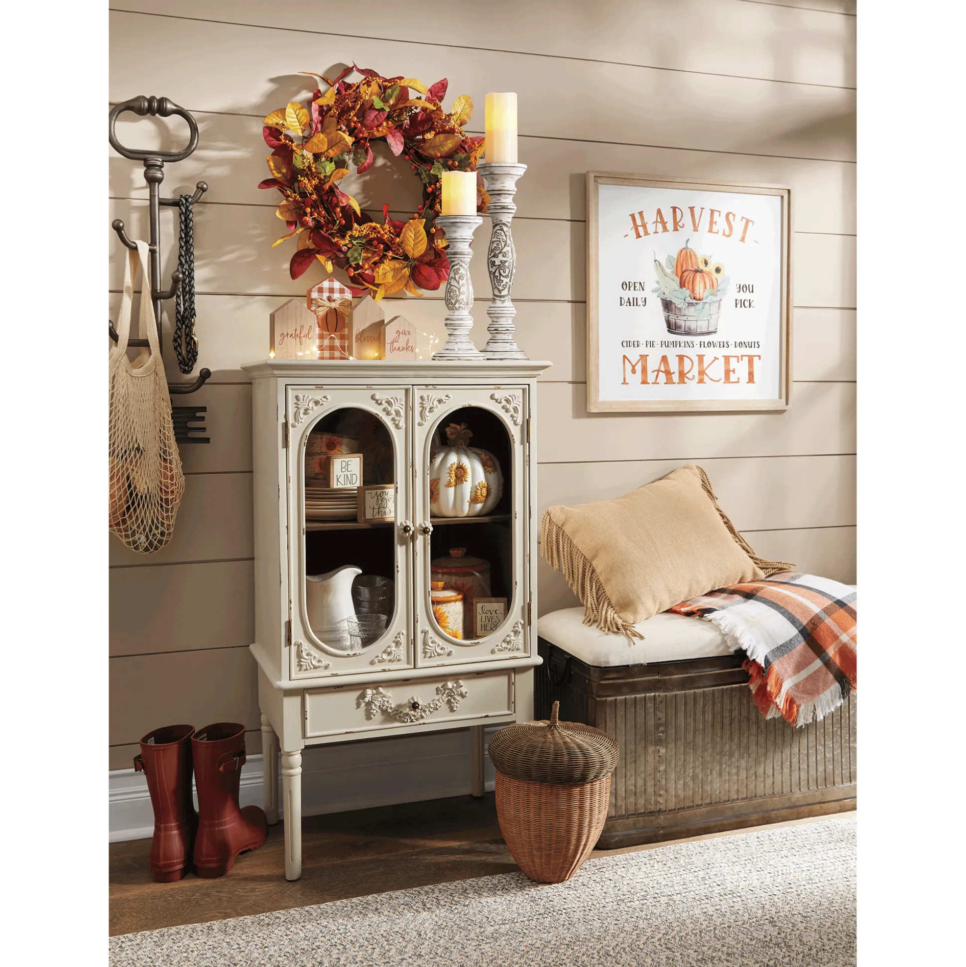 4-Piece Fall House Tabletop Décor