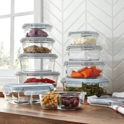 20-Piece Glass Food Storage Container Set