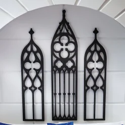 3-Piece Gothic Church Wall Art