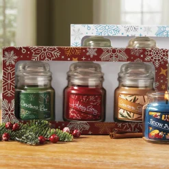 3-Piece Happy Holidays Candles Set