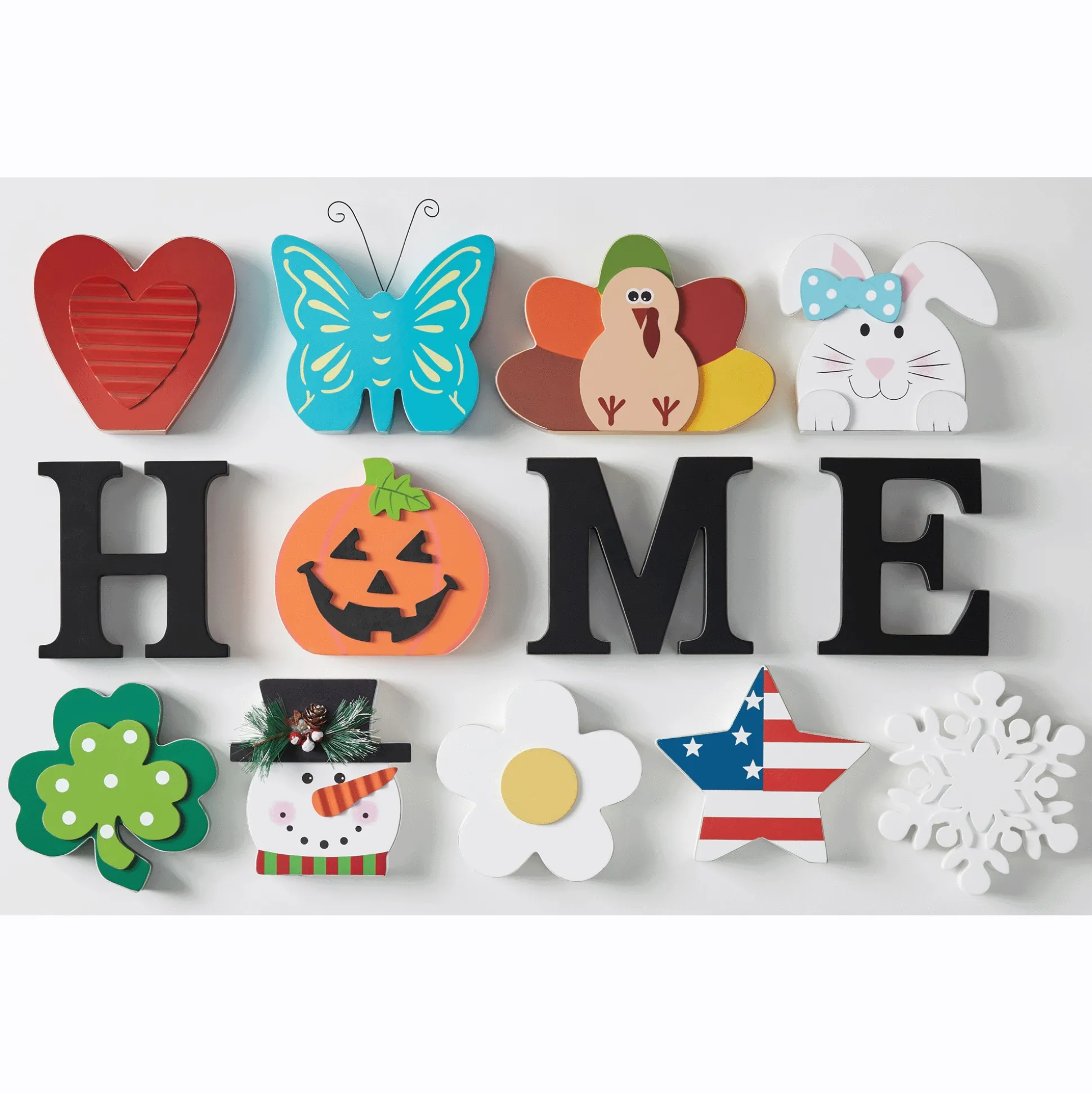 13-Piece Interchangeable Home Sign