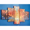 5-Piece Lit Nature Walk Canvas Set
