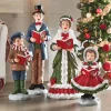 4-Piece Lit Resin Caroler Family