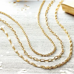 3-Piece Moderate Chain Necklace Set