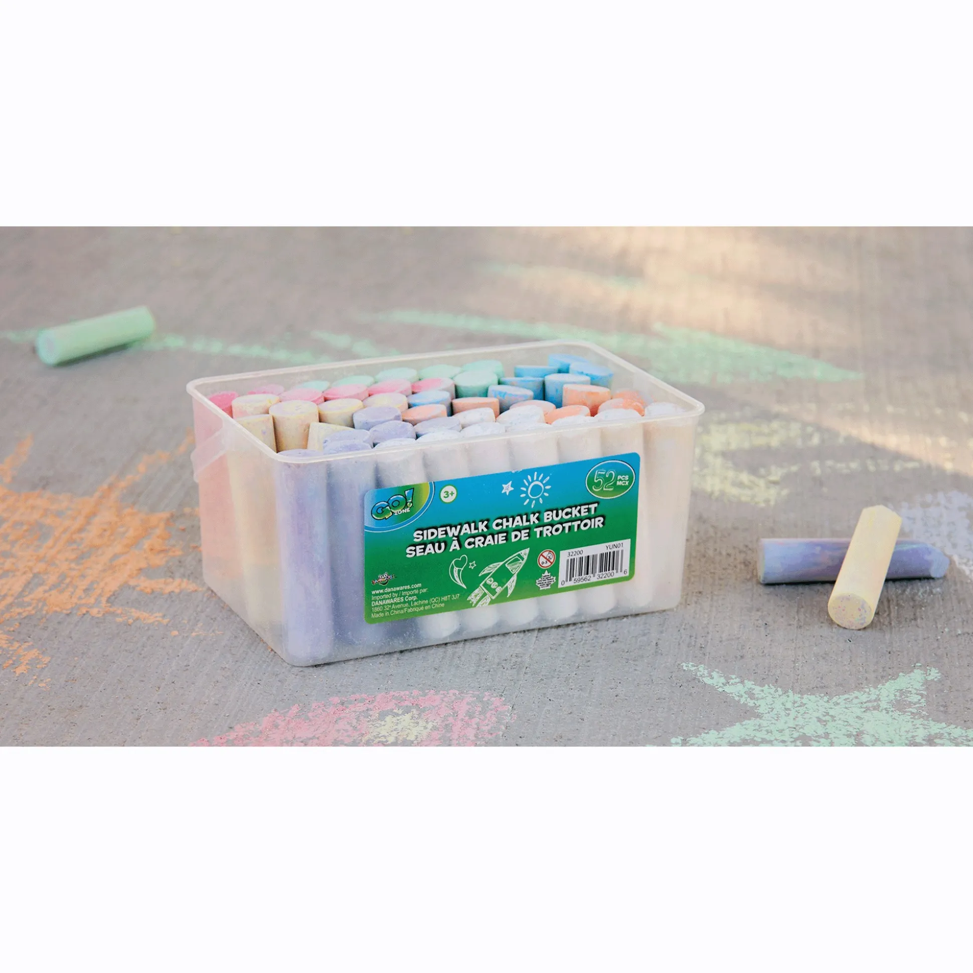 52-Piece Sidewalk Chalk