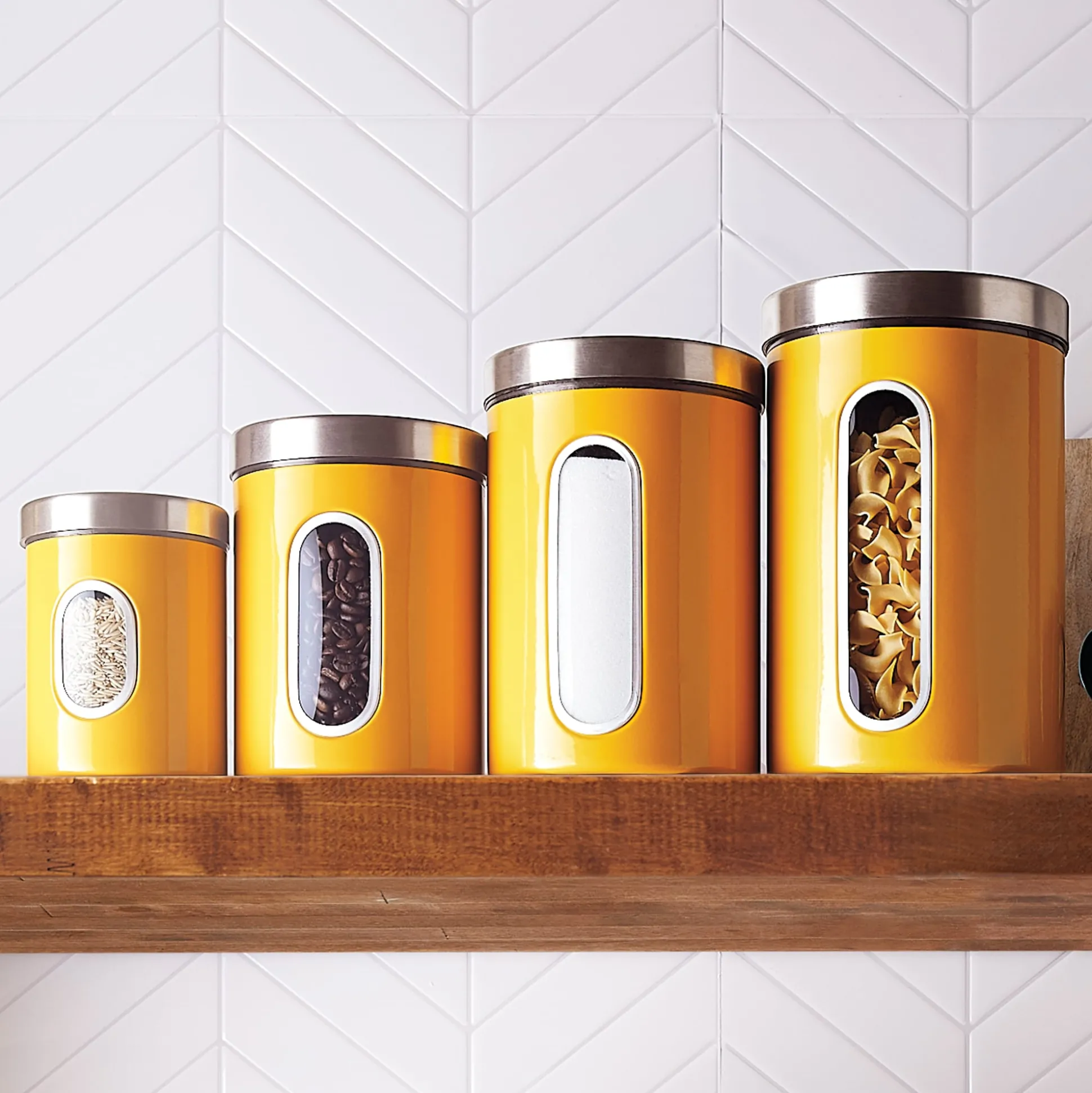 4-Piece Window Canister Set