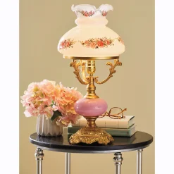 Pink Hurricane Lamp