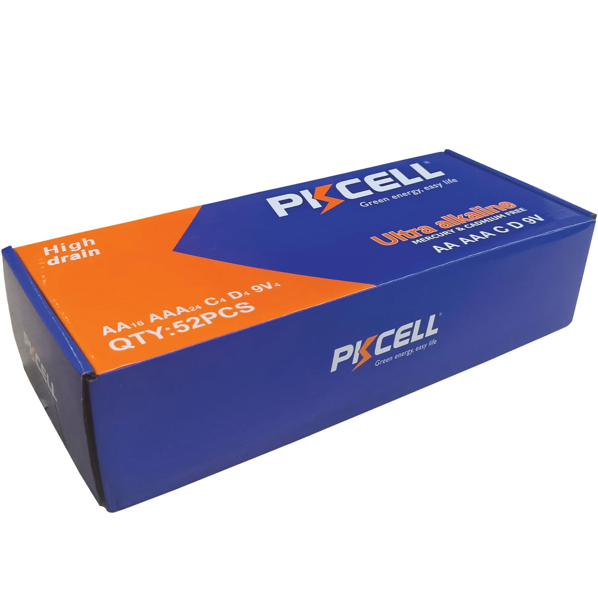PKcell 52-Count Battery Variety Bundle