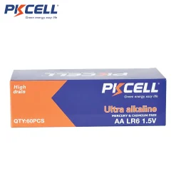 PKcell 60-Pack AA Batteries